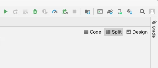 Code and
preview split button