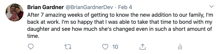Screenshot of a basic tweet view