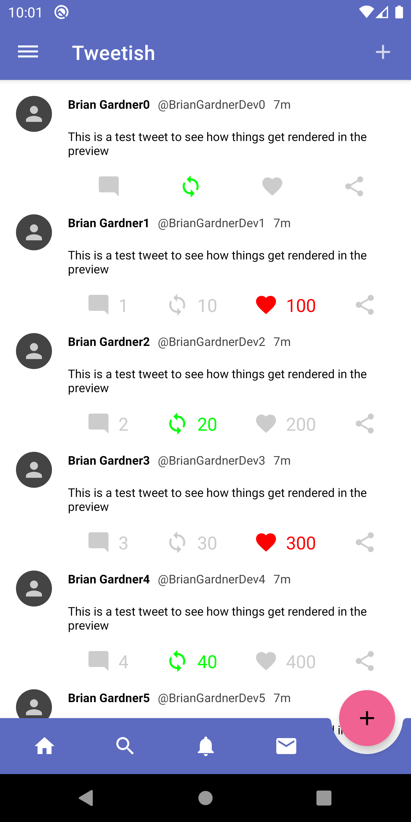 Emulator screenshot showing the status bar with the correct color value.