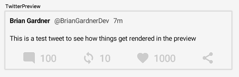 Preview pane showing the share icon the correct size.